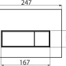 Панель смыва Alcaplast M578 (черный матовый)