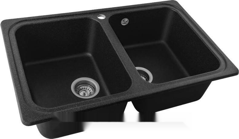 Кухонная мойка Saniteco Vetus (черный)