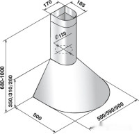 Вытяжка Elikor Эпсилон 50П-430-П3Л медный антик/зол