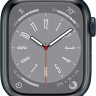 Умные часы Apple Watch Series 8 41 мм (алюминиевый корпус, полуночный/полуночный, спортивный силиконовый ремешок)