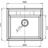 Кухонная мойка GranFest GF-Q-561 (топаз)