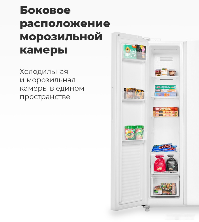 Холодильник side by side Maunfeld MFF177NFBE