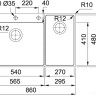 Кухонная мойка Franke Box Center BWX 220-54-27 TL 127.0538.259