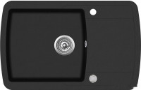 Кухонная мойка AquaSanita Lira SQL 101 601 AW black metallic