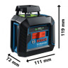 Лазерный нивелир Bosch GLL 2-20 G Professional 0601065001 (сумка, штатив, 4xAA)