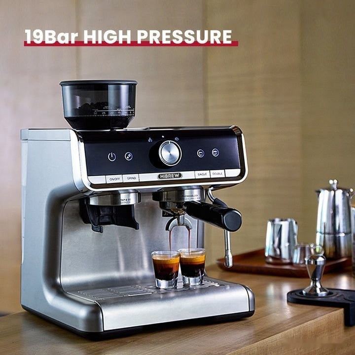Рожковая кофеварка Hibrew H7 (серебристый)