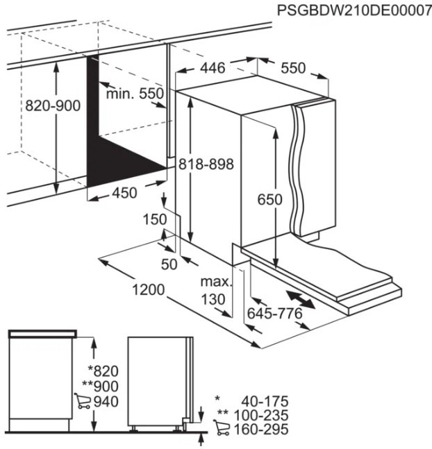 Посудомоечная машина AEG FSE72517P