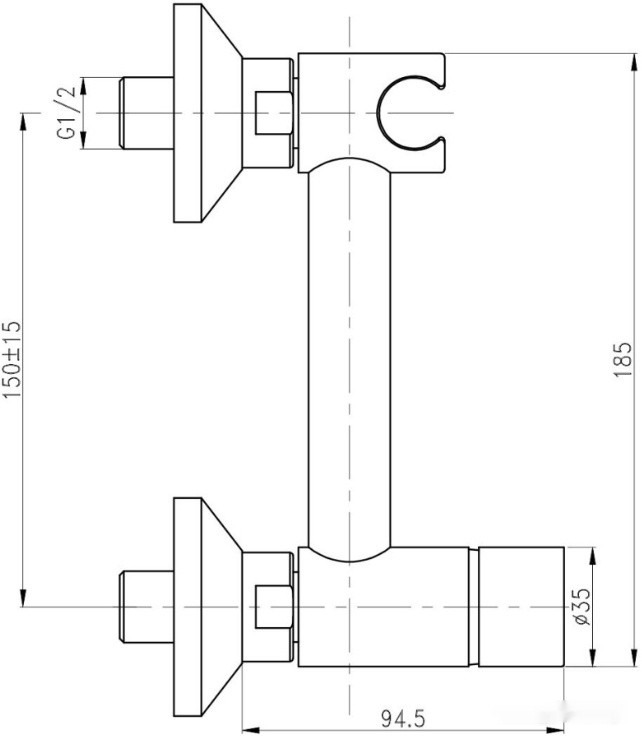 Смеситель Gross Aqua Bidet GA012201C
