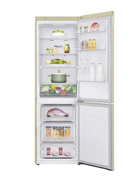 Холодильник с нижней морозильной камерой LG GA-B459MESL