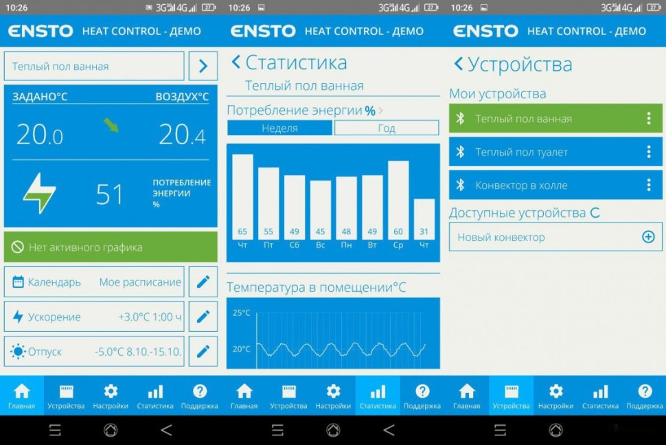 Конвектор Ensto FinnHeat EPHBEBT05PR