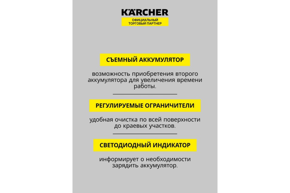 Стеклоочиститель Karcher WV 1 Plus Frame Edition 1.633-620.0
