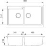 Кухонная мойка Longran Classic CLS860.500 20 (croma/49)