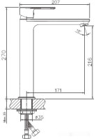 Смеситель Haiba HB11505-8 (белый/хром)