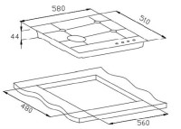 Варочная панель Weissgauff HGRG 641 WG