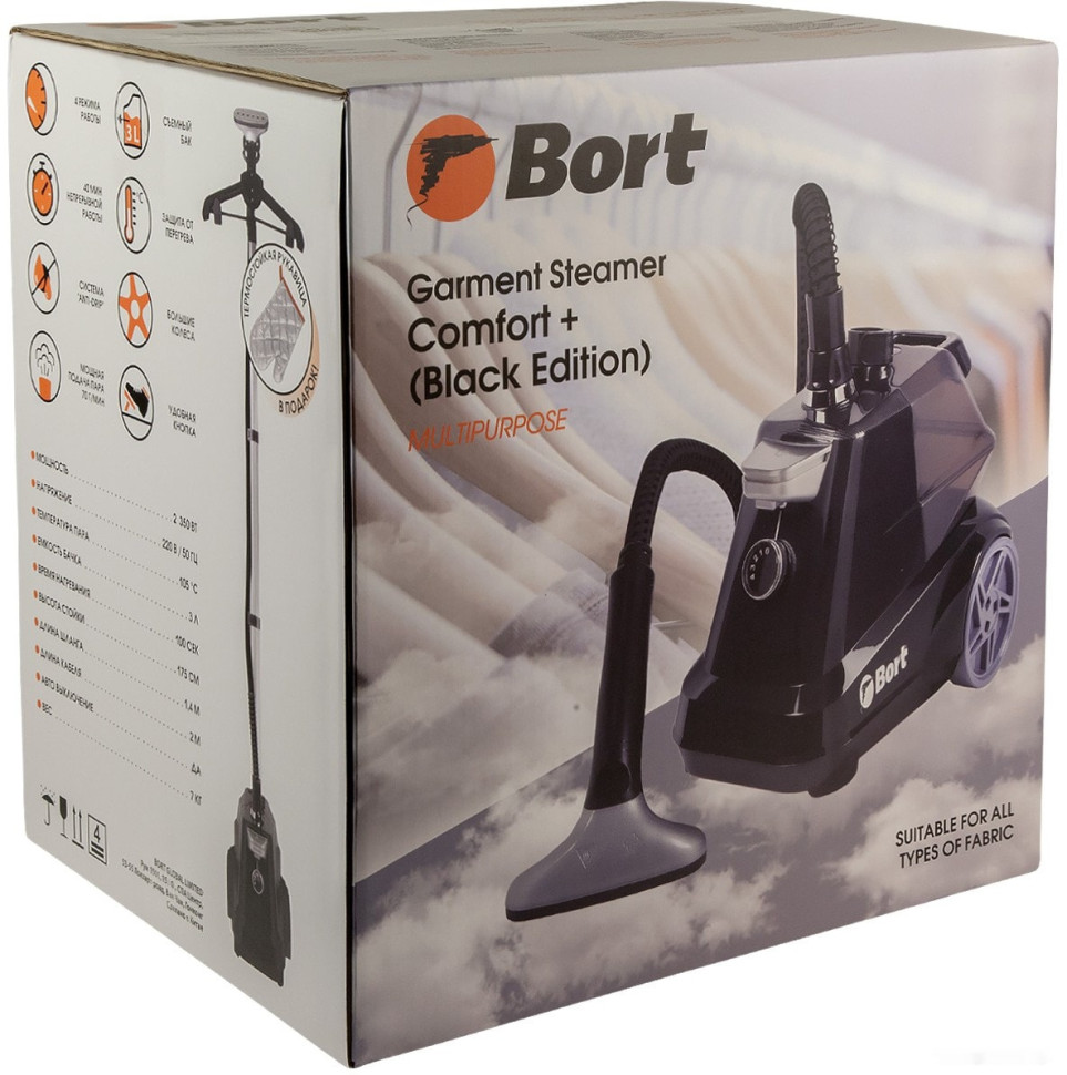 Отпариватель BORT Comfort + Black Edition