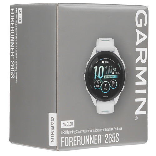 Умные часы Garmin Forerunner 265S (белый камень/нео-тропик)