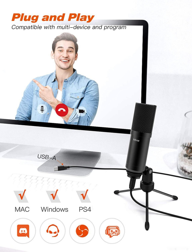 Микрофон FIFINE T732