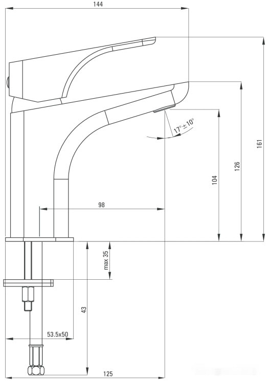 Смеситель Deante Hiacynt Bianco BQH A20M