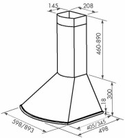 Вытяжка ZorG Technology Bora 1000 90 M белая