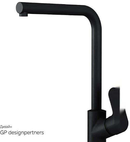 Кухонная мойка Berge BR-5750 + смеситель AM.PM Like Like F8005022 (черный)