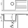 Кухонная мойка Tolero Loft TL-750 (серый)