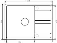 Кухонная мойка Zorg Apollo 65 (сливочная ваниль)