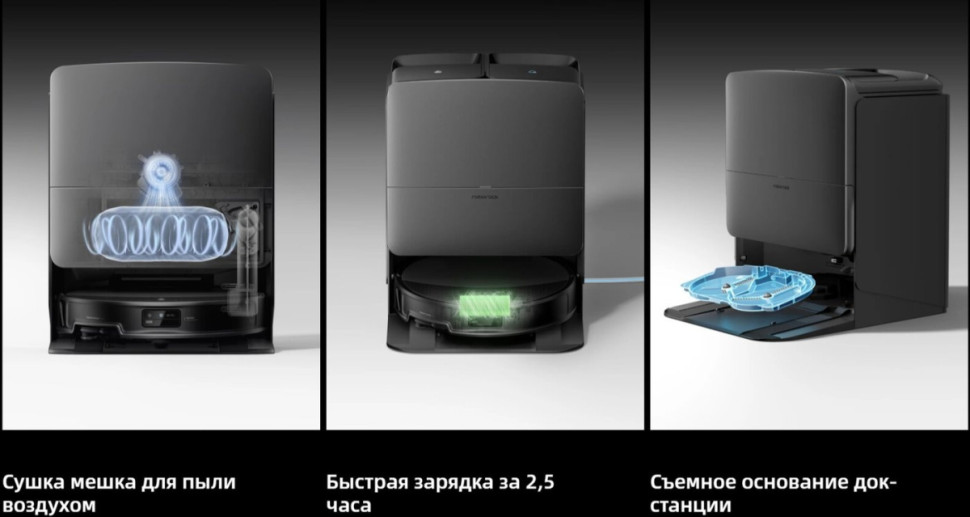 Робот-пылесос Roborock Saros 20 With RDS S20RD52-02 (черный)