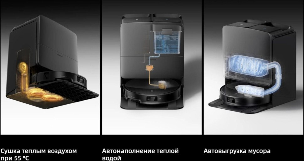 Робот-пылесос Roborock Saros 20 With RDS S20RD52-02 (черный)