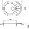 Кухонная мойка GranFest Rondo GF-R580L (графит)