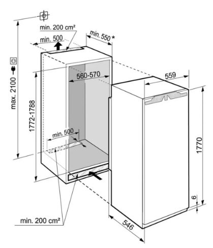 Встраиваемый холодильник Liebherr IRBe 5120