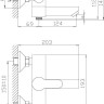 Смеситель Haiba HB60801 (нержавеющая сталь)