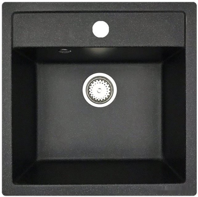 Кухонная мойка БелЭворс Rio + смеситель W74004-2 + дозатор L405F (черный)