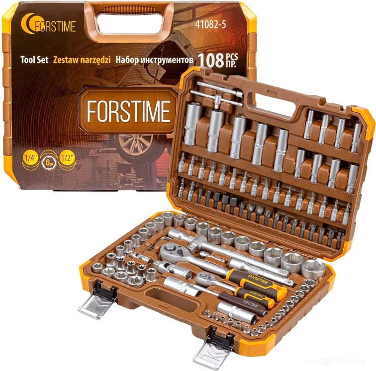 Универсальный набор инструментов Forstime FT-41082-5 (108 предметов)