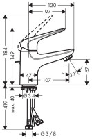 Смеситель Hansgrohe Novus 71020000