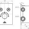Душевая система Rubineta Thermo-2F-Olo SQ 625039