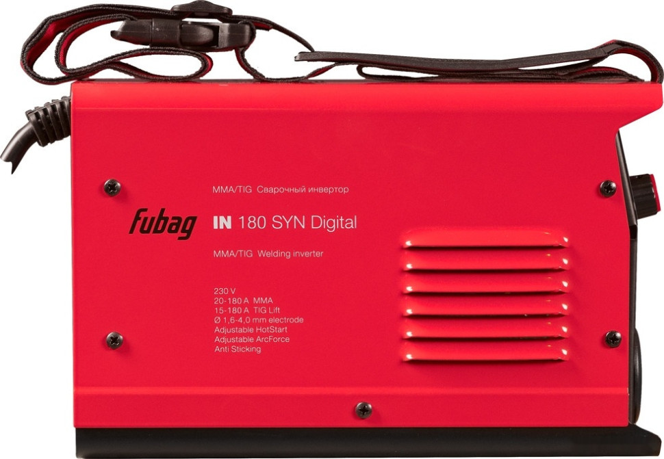 Сварочный инвертор FUBAG IN 180 SYN Digital 41387