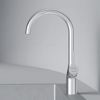 Кухонная мойка Saniteco 6045 + Spike F9S07000 (хром, с сифоном, дозатором и коландером)