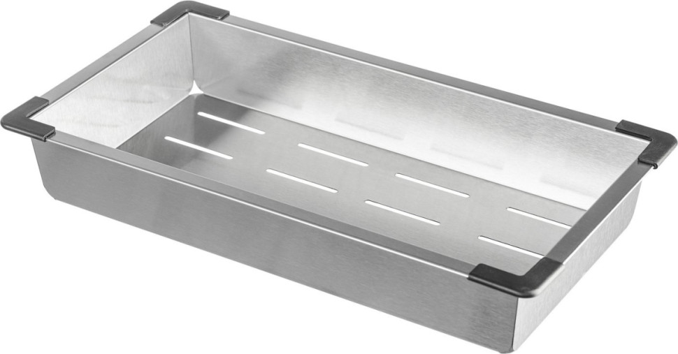 Кухонная мойка Saniteco 6045 + Spike F9S07000 (хром, с сифоном, дозатором и коландером)