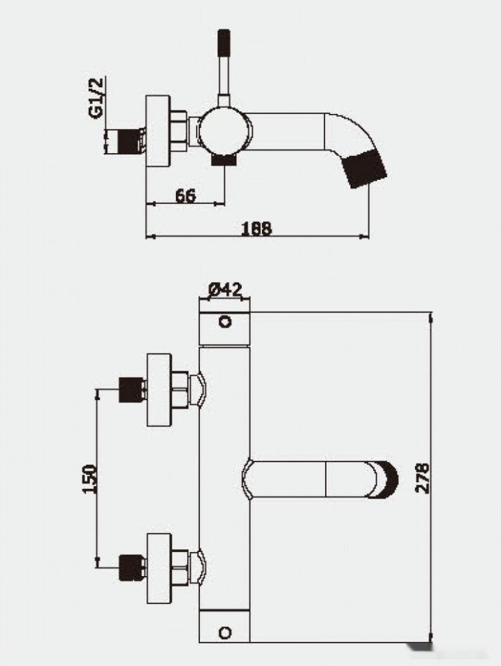 Смеситель Vieir V403531-S