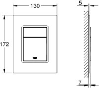 Панель смыва Grohe Skate Cosmopolitan S 37535SH0 (белый)