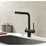Смеситель Paulmark Serpentine Se213222-418 (черный/черный металлик)