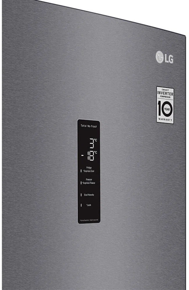 Холодильник с нижней морозильной камерой LG GA-B509MLSL