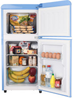 Холодильник с верхней морозильной камерой HARPER HRF-T120M (голубой)