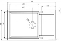 Кухонная мойка AquaSanita Tesa plus SQT 105 710 AW alba
