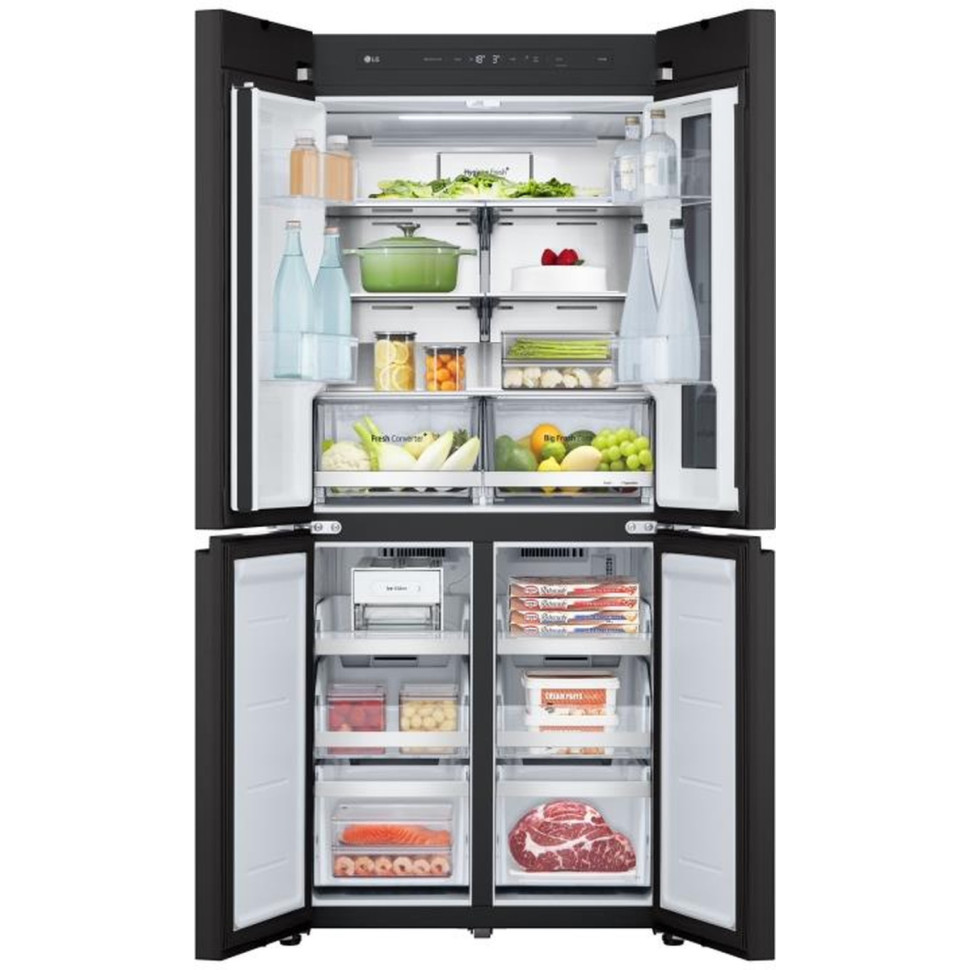 Холодильник с морозильником LG GC-V22FHBBM