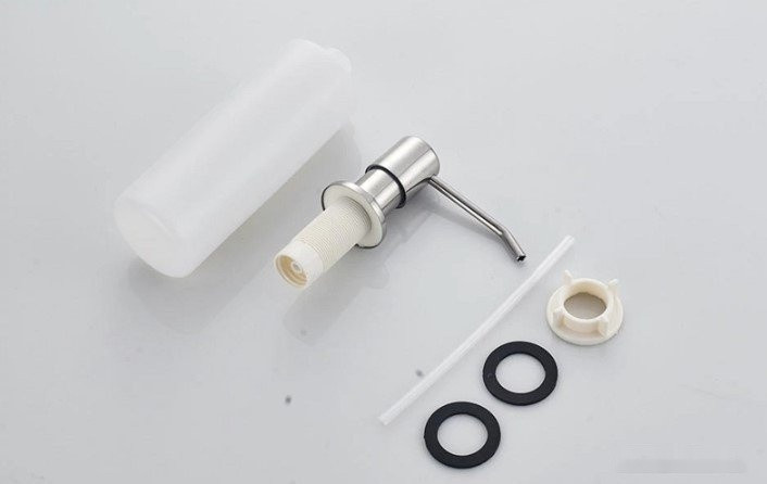 Кухонная мойка БелЭворс Styl L + смеситель W74004-9 + дозатор L405-1 (серый/сатин)