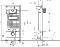 Унитаз Deante Peonia CDEN6ZPW