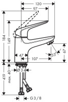 Смеситель Hansgrohe Novus 71021000