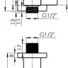 Душевая система Rubineta Thermo-3F-Olo SQ 625040