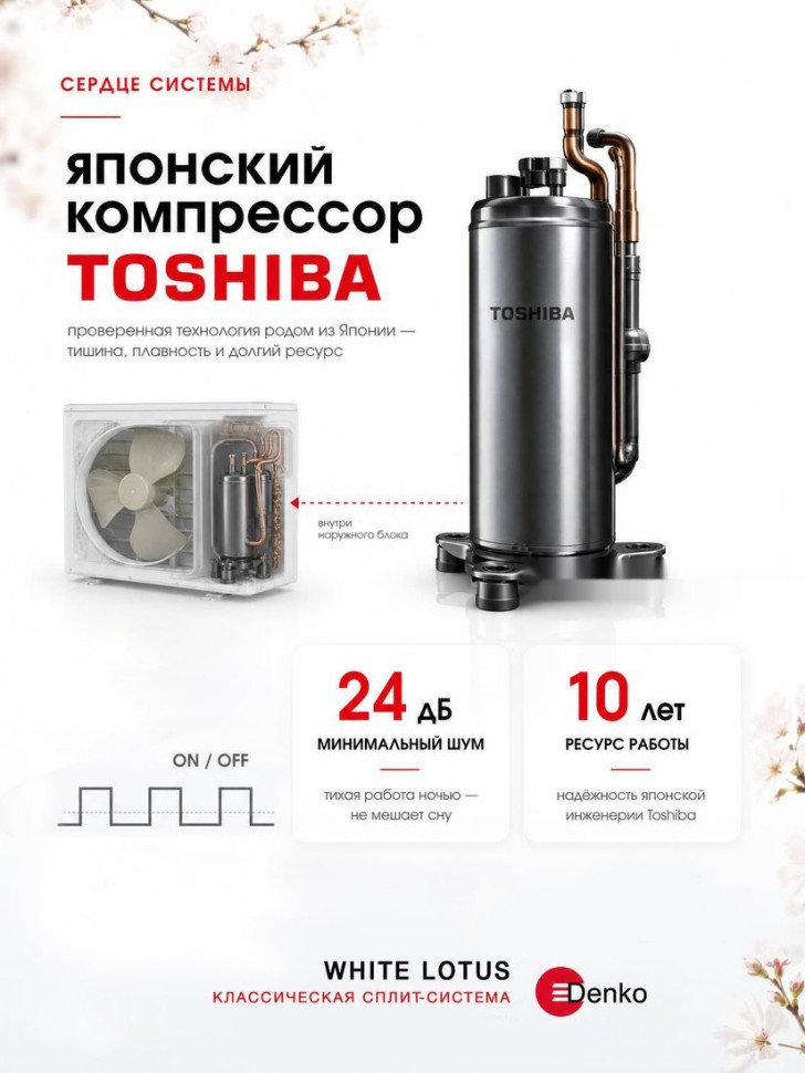 Кондиционер Denko White Lotus DECH-09